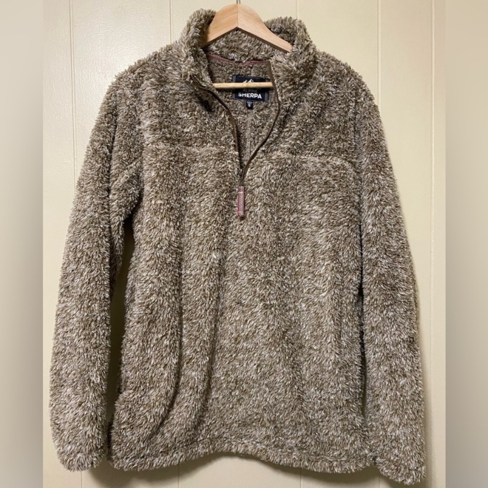 Men's Cozy Zip-Up Sweater - Brown Fleece